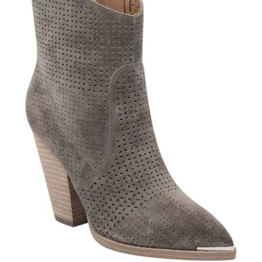Marc Fisher Taupe Heeled Boots